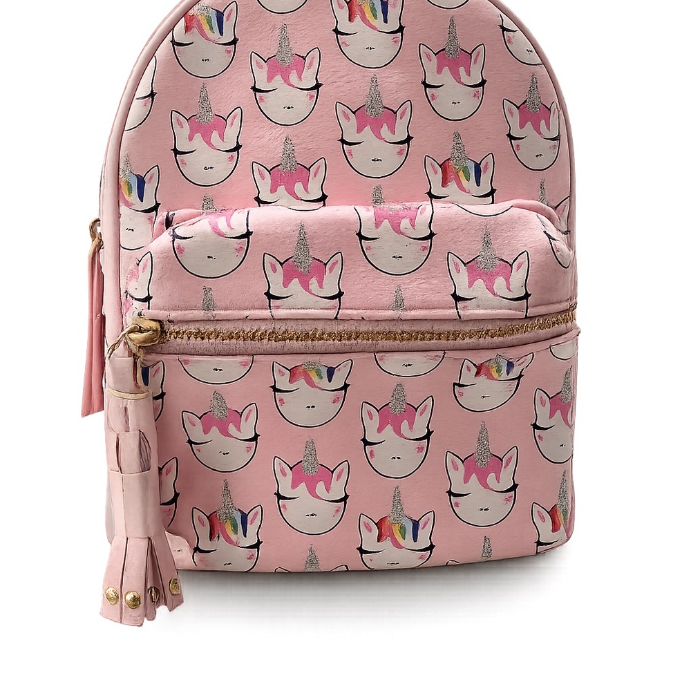 OMG Pink Unicorn Small Backpack